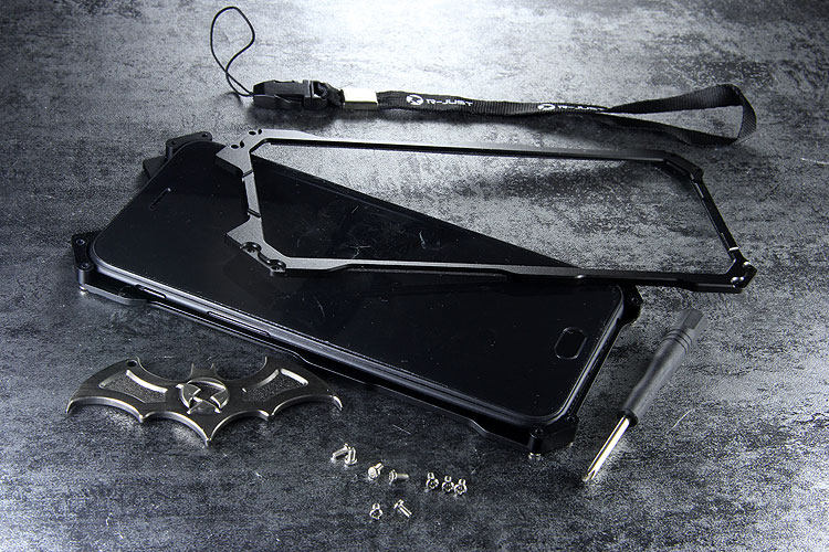R-Just Batman Shockproof Aluminum Shell Metal Case with Custom Stent for OnePlus 5