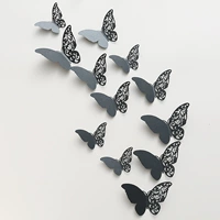 Двенадцать бусинок -светлая полость бабочка Black 12