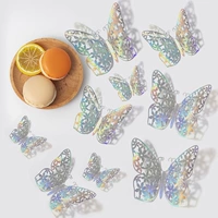 Полая трехмерная бабочка 4-фантомные белые 12 таблеток