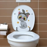 Туалет, креативные наклейки, мультяшная милая водонепроницаемая наклейка