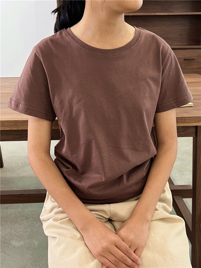 Short-sleeved T-shirts for boys and girls, washed, new summer products, pure cotton, medium and large children, versatile half-sleeved, thin, children's casual