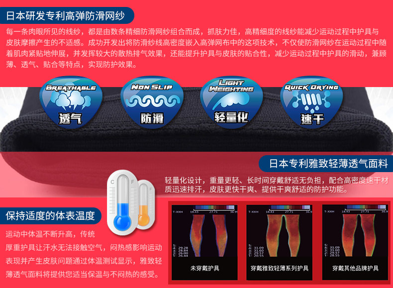 AQ thể thao miếng đệm đầu gối nam và nữ cầu lông bóng rổ chạy mùa đông khớp lạnh ấm áp bảo vệ đầu gối ngoài trời bao đầu gối thể thao