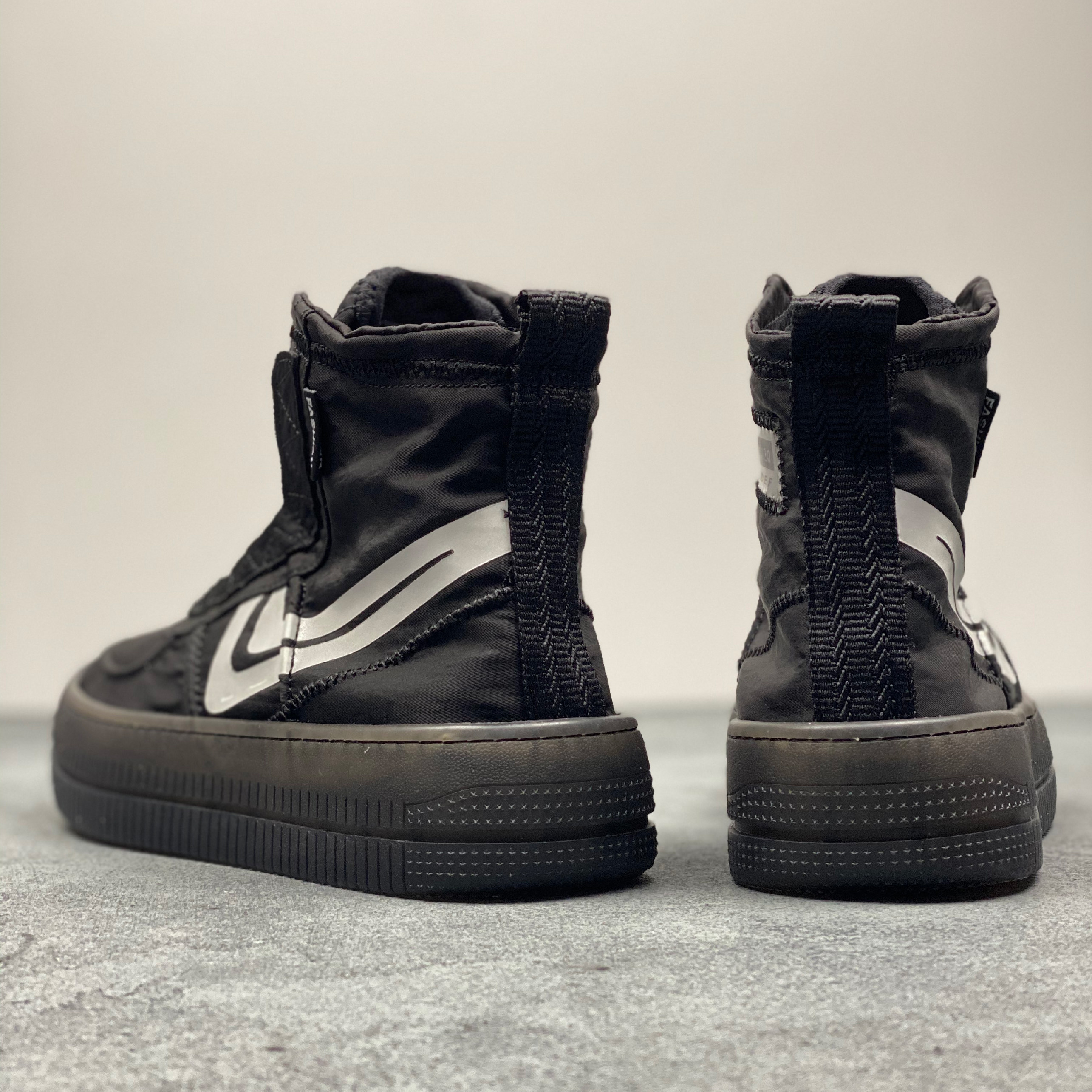 High-top shoes men's Korean version of the trend spring and summer Zhongbang canvas shoes jelly thick bottom casual tide shoes Air Force No. 1 shoes