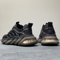 Pine Cake Shoes Men Inins Tide Bursting With Super Fire Jelly Soft-bottom Heightening Old Daddy Shoes Net Face Breathable Thick Bottom Sports White Shoes