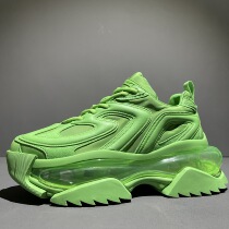 European Station Tide Cards Little Crowddesign Old Daddy Shoes Man Green Fried Street Tide Sheep Leather Thick Bottom Air Sports Pine Pastry Shoes