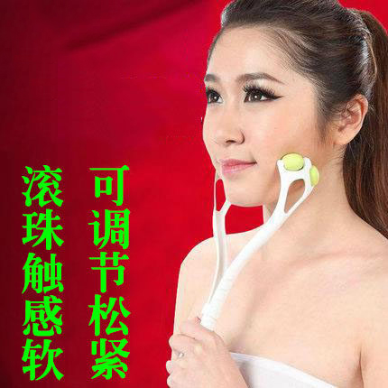 Roller-type face massager manual ball bearing massage stick massage with face double chin round cheek massage equipment