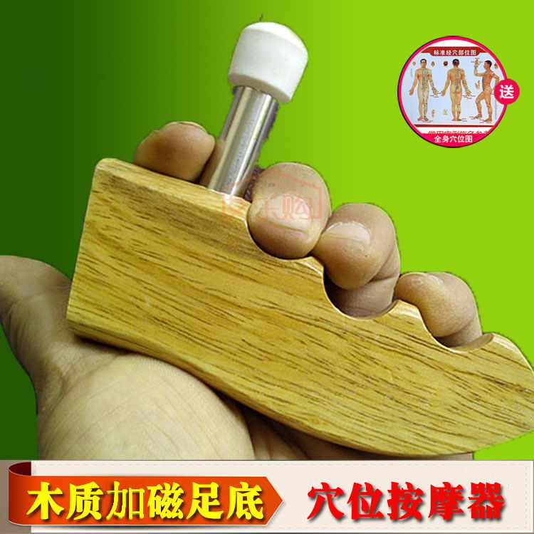 Wood Triangle Finch Foot Massage Point Acupoint Acupoint Meridians Meridian Stick Massage Plantar Foot Pedicure Massage Cone