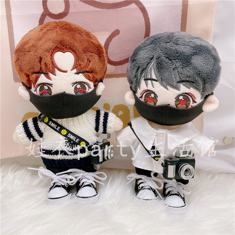 Spot 20 cm Waters No Property Awesome Cool Striped Suit Black Boy Va Clothes No Property Doll Clothes Shoes