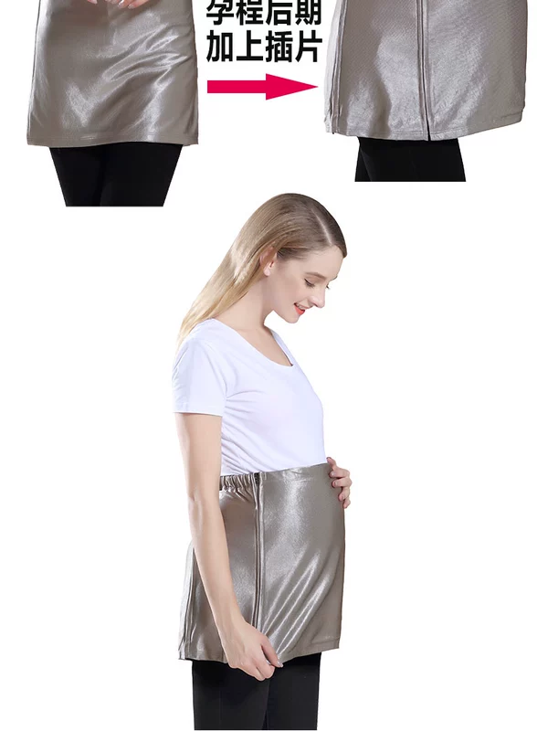 Bạn Yun Kang đầy đủ sợi bạc có thể giặt được bên trong mặc đồ phù hợp với bà bầu