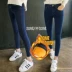 Mùa đông 2018 cộng với quần jeans cạp cao nhung dày nữ sinh viên mới chân hoang dã Quần mỏng bút chì quần jean nữ đẹp Quần jean