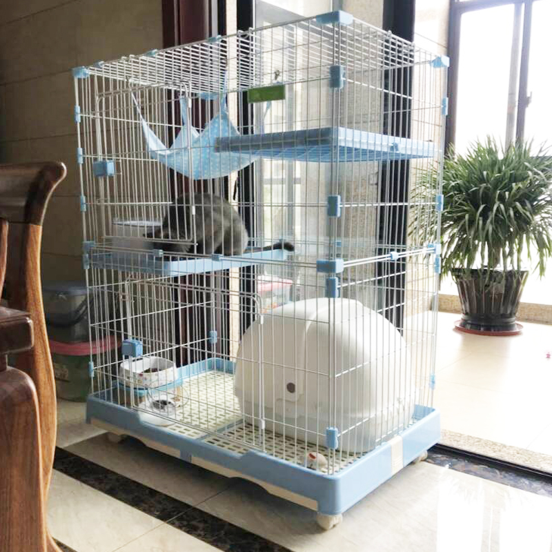 Cat Cage Home Villa Cat Cage Super Free Space Indoor Cat Cat House With Toilet Cat House Double Layer