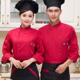 Униформа шеф-повара с длинными рукавами, униформа шеф-повара ресторана отеля нового стиля, мужская и женская одежда шеф-повара кондитерской, осень и зима