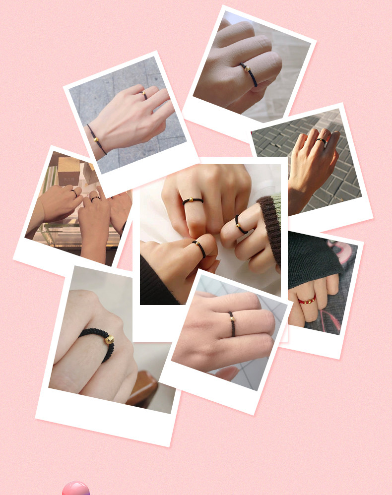 周六福 黄金转运珠戒指 多重优惠折后￥194.16包邮