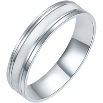Saturday blessing platinum pt950 ring womens plain ring simple carving craft ring Chinese Valentines Day gift for girlfriend