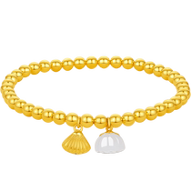 Saturday blessing jewelry gold gold inlaid jade bracelet and field white jade lotus bracelet bracelet for girlfriend anniversary gift