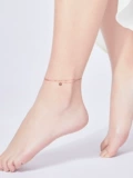 Золотой браслет на ногу, золото 750 пробы, 2023, розовое золото, подарок на день рождения