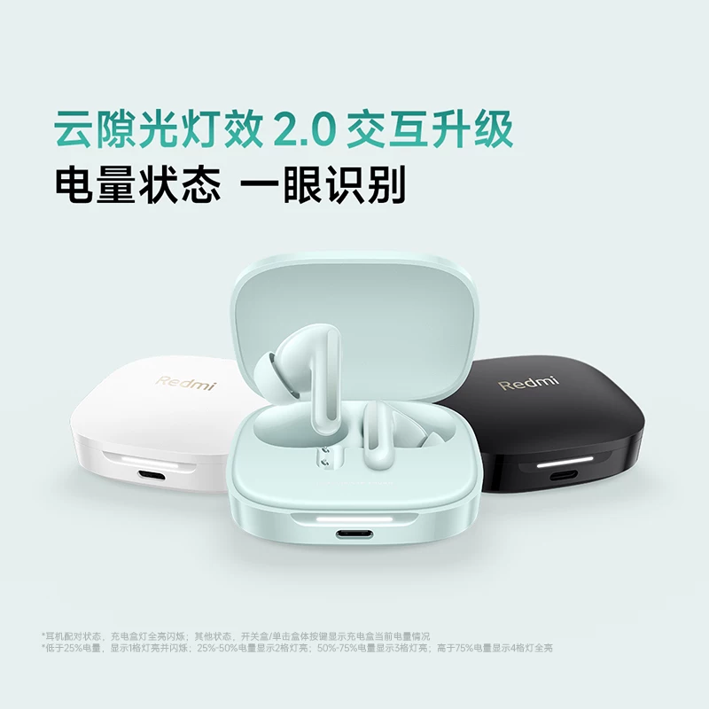 Xiaomi Headphones Redmi Buds6 Bluetooth Wireless Headphones 49dB Noise Reduction Experience 42h Long Battery Dual Device Connection