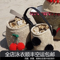 Beach straw bag ins vacation storage beach shoulder bag female summer female bag