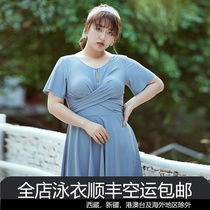 Zhuo Youjia large size swimsuit female summer fat mm200 kg thin belly loose girl swimsuit 2021 hot spring