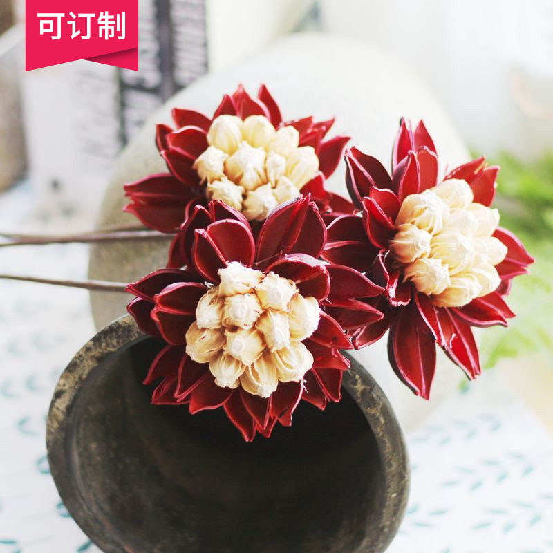 (Mountain Tree) Scorpion Beauty Rose Simulation Flower Pure Handmade Dry Flower Indoor Decoration Simulation Flower Fake Flower Suit-Taobao