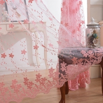  Exquisite embroidered window screen translucent curtains Bedroom balcony living room decorative screen curtain