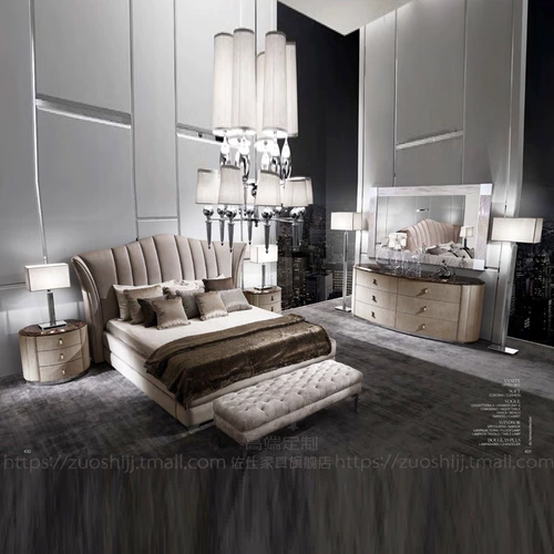 Двуспальная кровать 2.2x2,4 Super 2020 Новая двух -личная кровать простая креативная модная кровать трехочная кровать