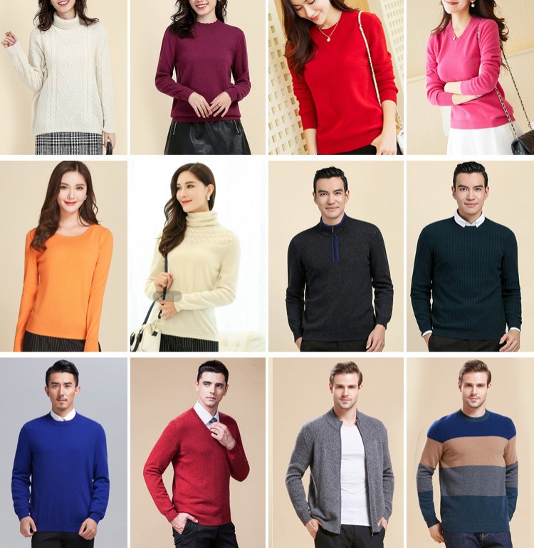 Áo len cashmere nam cao cấp, tinh khiết của cashmere - Áo len Cashmere áo đôi nam nữ
