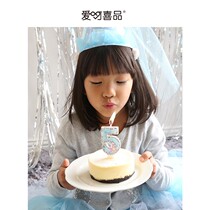 Ice Princess Child girl Digital birthday candle Year-old net red party decoration creative birthday cake decoration