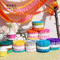 Childrens Day decorations Pull peanut Day party scene layout Crepe paper color wedding wedding room wedding decoration