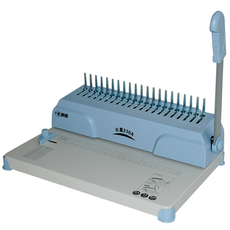 Comey Mars 230A binding machine contract document apron clip strip manual comb binding machine punch binding
