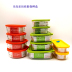 hộp cơm giữ nhiệt hàn quốc Khóa và khóa silicone hộp lưu trữ hộp cơm trưa silicone bọc kính chịu nhiệt với lò vi sóng gạo cho gạo - Hộp cơm điện sưởi ấm hộp cơm cắm điện giữ nhiệt Hộp cơm điện sưởi ấm
