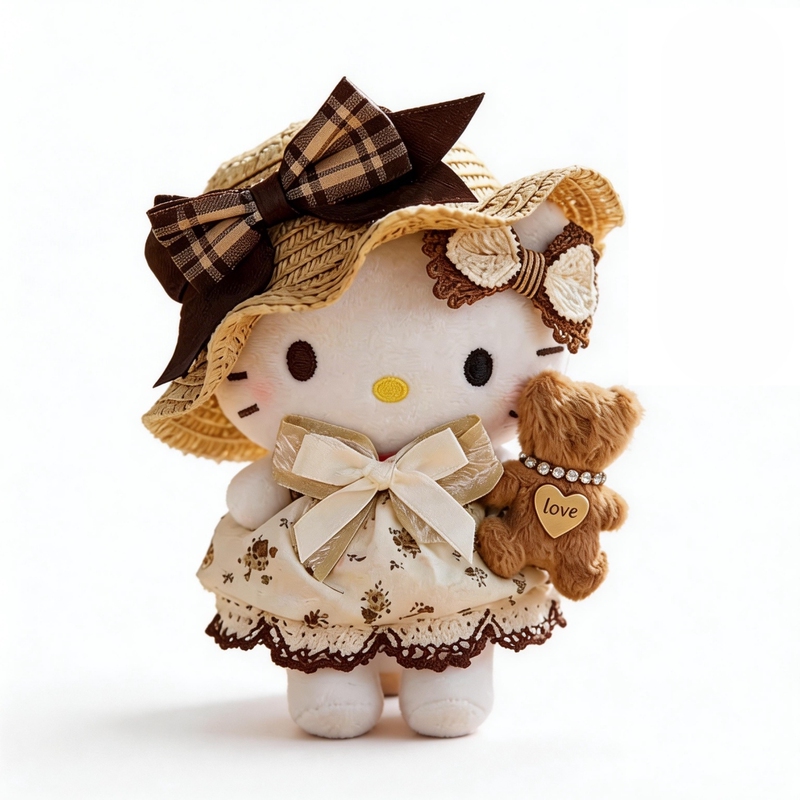 Japanese Korsis Medela Straw Hat Hello Kitty Cute Plush Doll Kt Figurine Pendant Birthday Gift Japanese Korsis Medela Straw Hat Hello Kitty Cute Plush Doll Kt Figurine Pendant Birthday Gift
