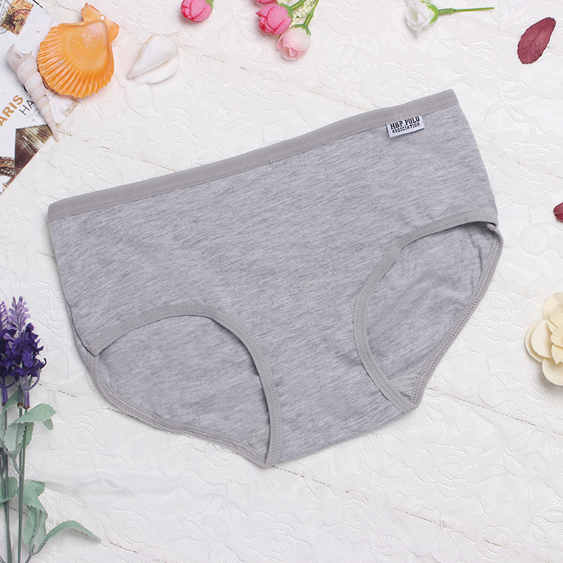 Quần lót nữ cotton Mid-tăng kích thước lớn túi hip phụ nữ gói đồ lót Cotton hộp quà tặng đồ lót màu trắng kết hợp màu đen quần chip nam