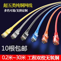 Ultra-five types of pure oxygen-free copper 1 m 1 5 m 5 m 2 m 3 m 5 m m network wire machine finished product one thousand trillion computer network jumper