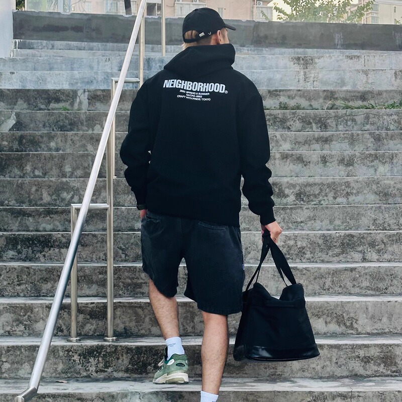 Trendy Brand Nbhd Heavyweight 380g Printed Washed Hoodie Japanese Style Pullover Loose Pure Cotton Top Long Sleeve Sweatshirt Trendy Brand Nbhd Heavyweight 380g Printed Washed Hoodie Japanese Style Pullover Loose Pure Cotton Top Long Sleeve Sweatshirt