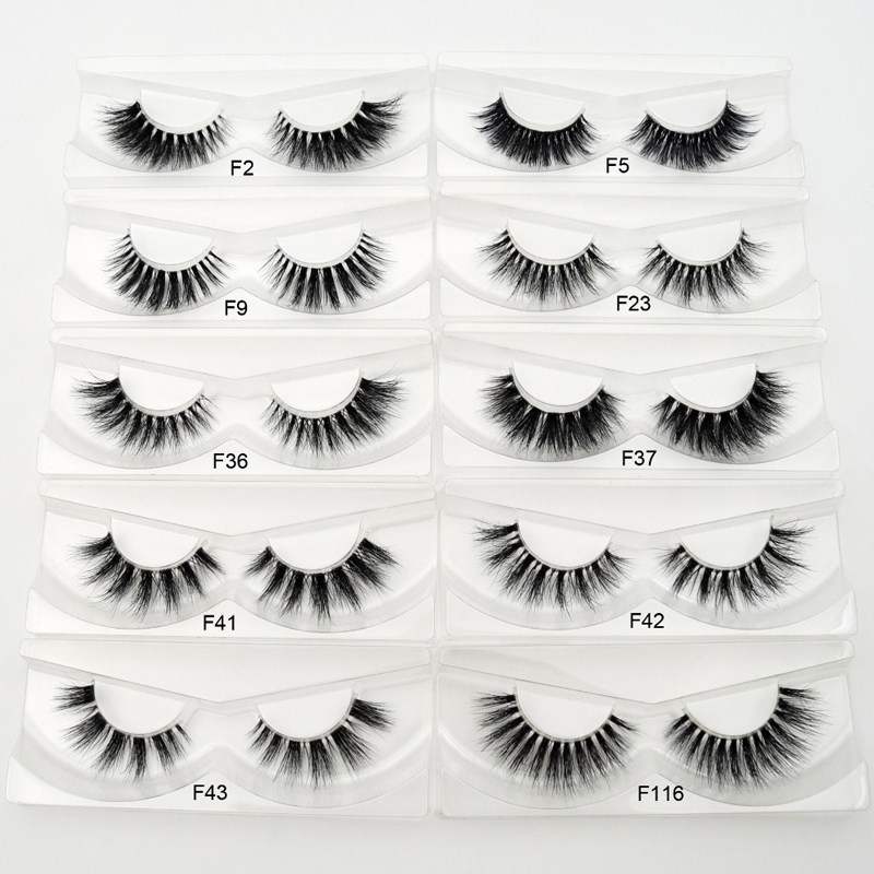 European and American mink hair false eyelashes 3D three-dimensional hand-woven soft and comfortable Barbie big eyes stage makeup transparent stem