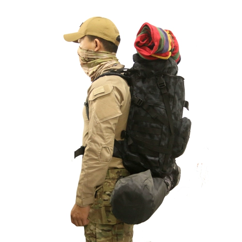 WJTWZY Рюкзак подходит для мужчин и женщин, тактическая вместительная и большая сумка для путешествий, надевается на плечо