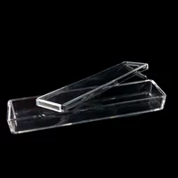 Коробка с четками на длинной цепочке с магнитным покрытием (без желтого тканевого коврика)