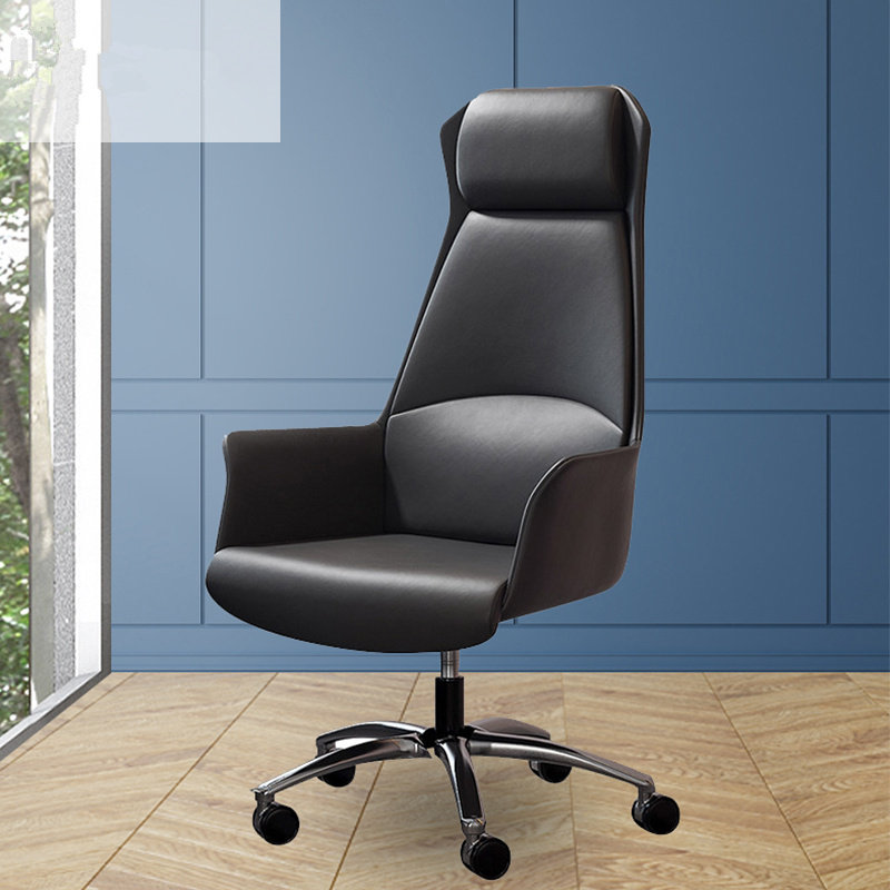 Boss chair simple modern executive chair leather business office chair lift swivel chair home backrest computer chair