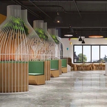 Iron bird cage decoration extra-large decoration window cage hot pot restaurant restaurant giant bird cage card seat super large bird cage