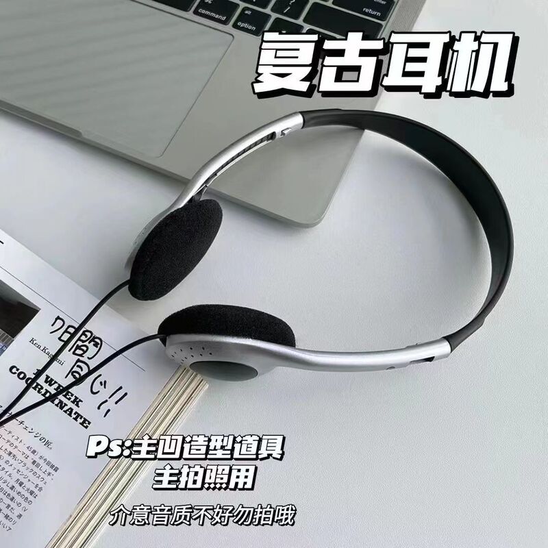 ins Blogger Headphones Retro Japanese Style Photo Props Hot Girl Portable Compact Neckband Headset ins Blogger Headphones Retro Japanese Style Photo Props Hot Girl Portable Compact Neckband Headset
