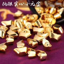 Pure silver solid gold-plated silver ingots to recruit money into treasure 99 silver for Manza gold and silver ingot gifts of Wealth God hundred silver ingots