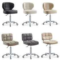 Explosion-proof non-entangled hair pulley rotating lifting beauty round stool High-end backrest Hair nail barber chair Dagong