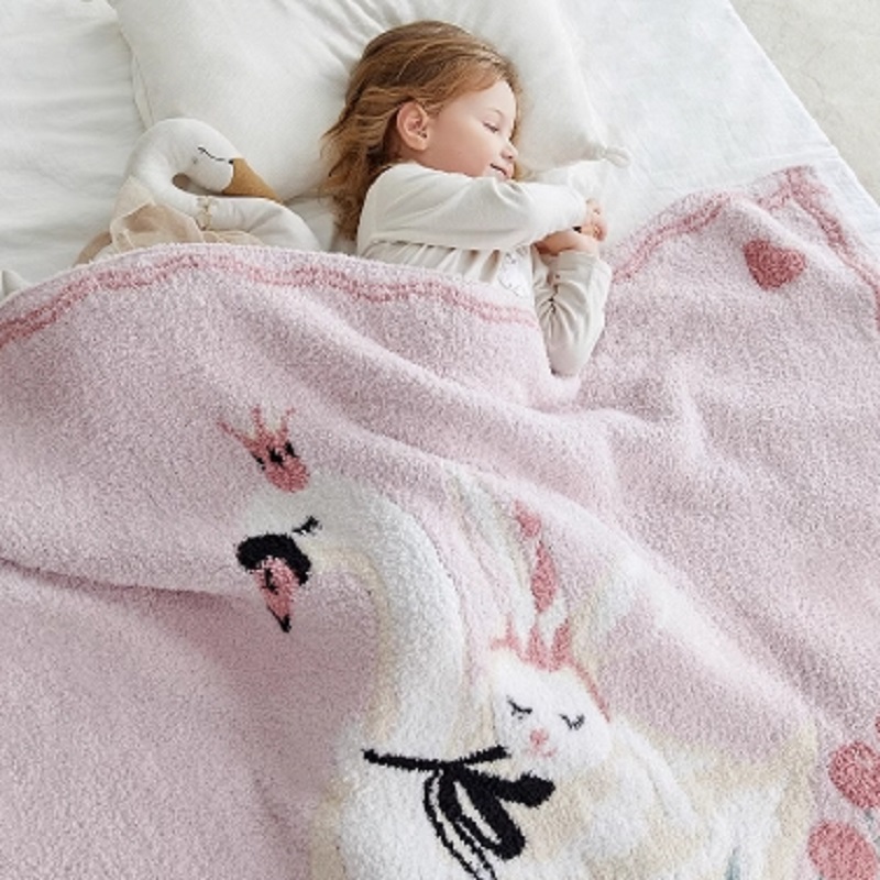 嫚熙半边绒婴儿盖毯秋