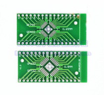 Switching board QFN32 QFP32 patch for direct insertion DIP 0 0 65MM 8MM Spacing double sided