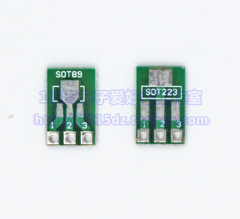 Transfer board SOT89 SOT223 patch for direct insertion DIP 1 5MM pitch pin spacing surface