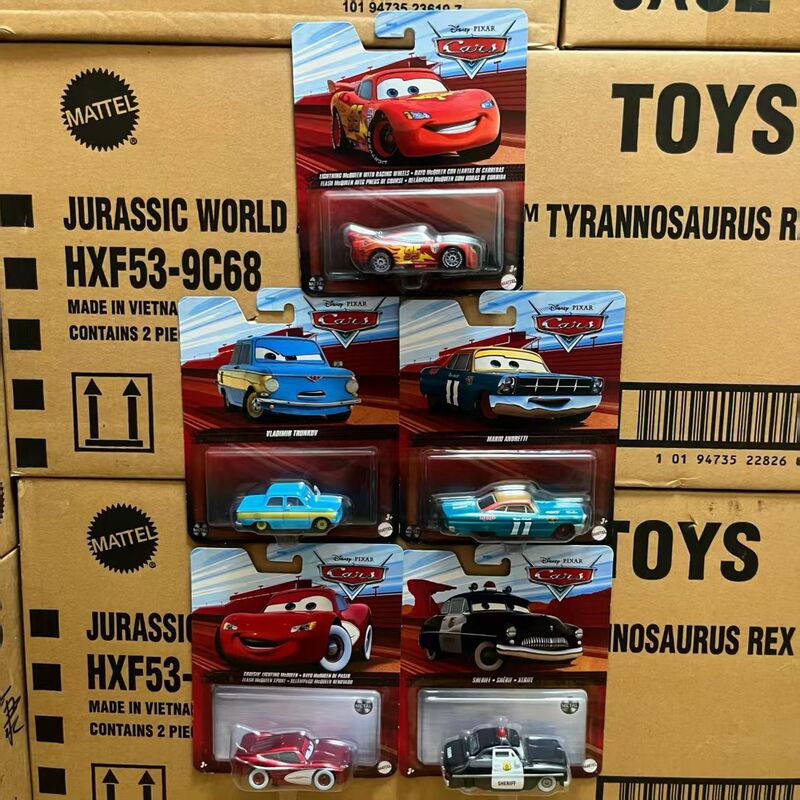 Mattel Genuine Cars Alloy Car Model Toy Mcqueen Sheriff Villain Edition for Ages 14 and up Mattel Genuine Cars Alloy Car Model Toy Mcqueen Sheriff Villain Edition for Ages 14 and up