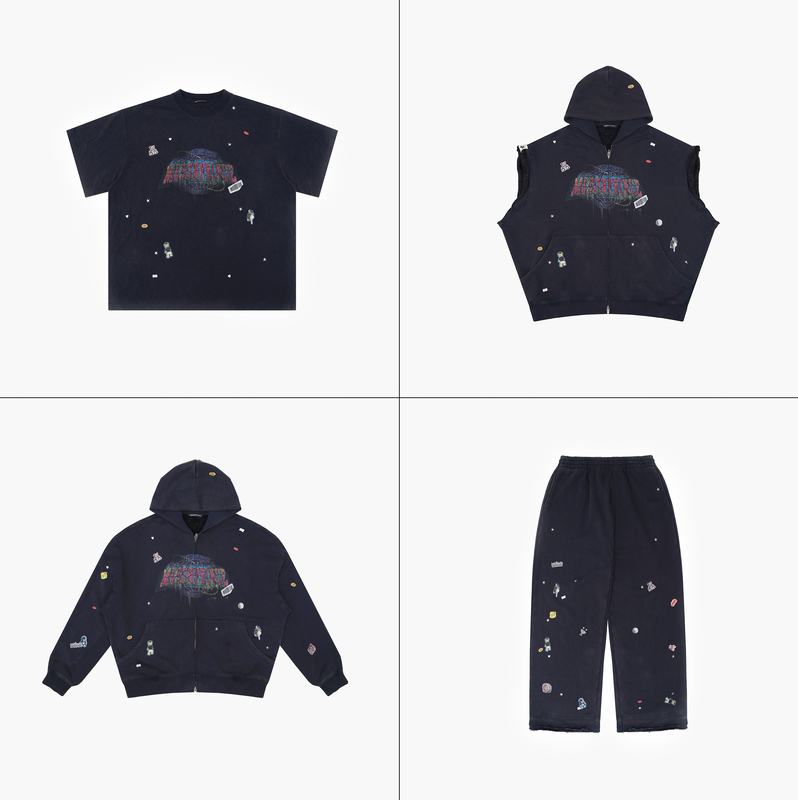 Masonprince /25 Early Autumn New Arrivals Earth Mix Knit Series Short-Sleeve/Vest/Sweatshirt/Long Pants