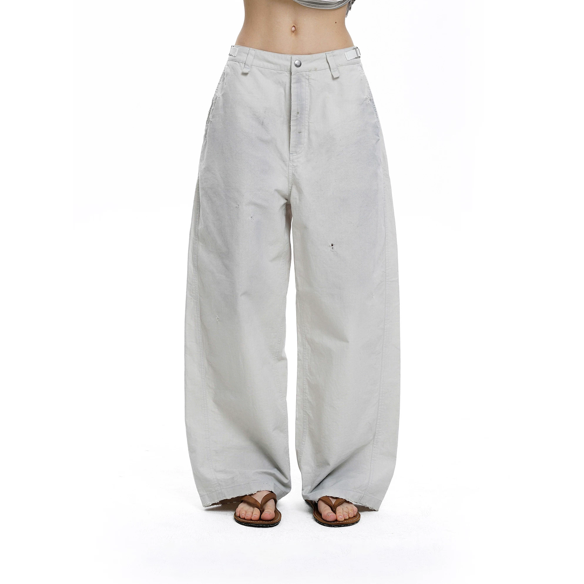 [Новинка] Classic Series Washed Concealed Cotton Dirty Loose Casual Pants