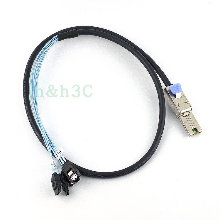 New MINI SAS line SFF8088 26P turn 4X SATA3 6GB array card harddisc data line 1 2 m